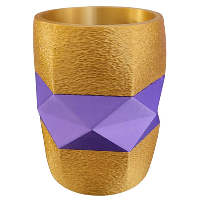 Pot à crayon 3D personnalisable rond et facette BEN-J-3DCREA