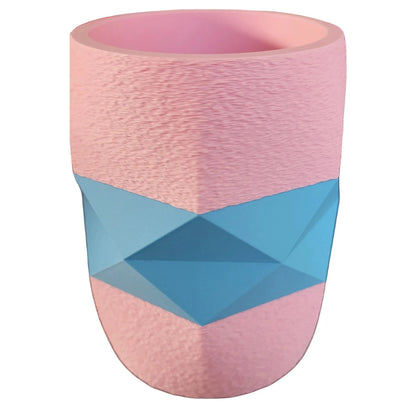 Pot à crayon 3D personnalisable rond et facette BEN-J-3DCREA