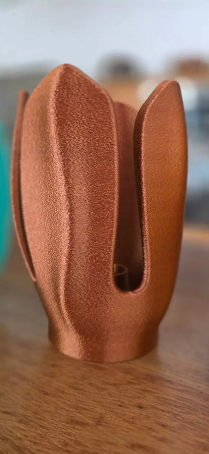 lampe tulipe bronze