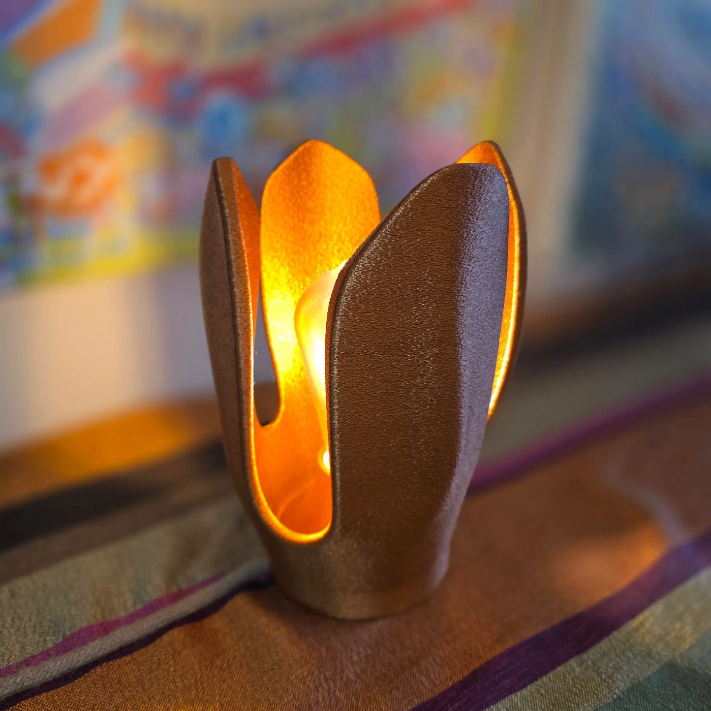 Lampe Sculpturale « Tulipe » — Design Contemporain