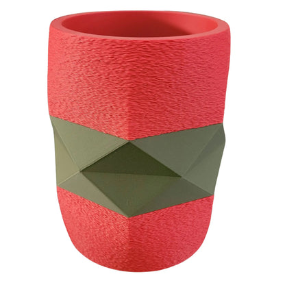 Pot à crayon 3D personnalisable rond et facette BEN-J-3DCREA