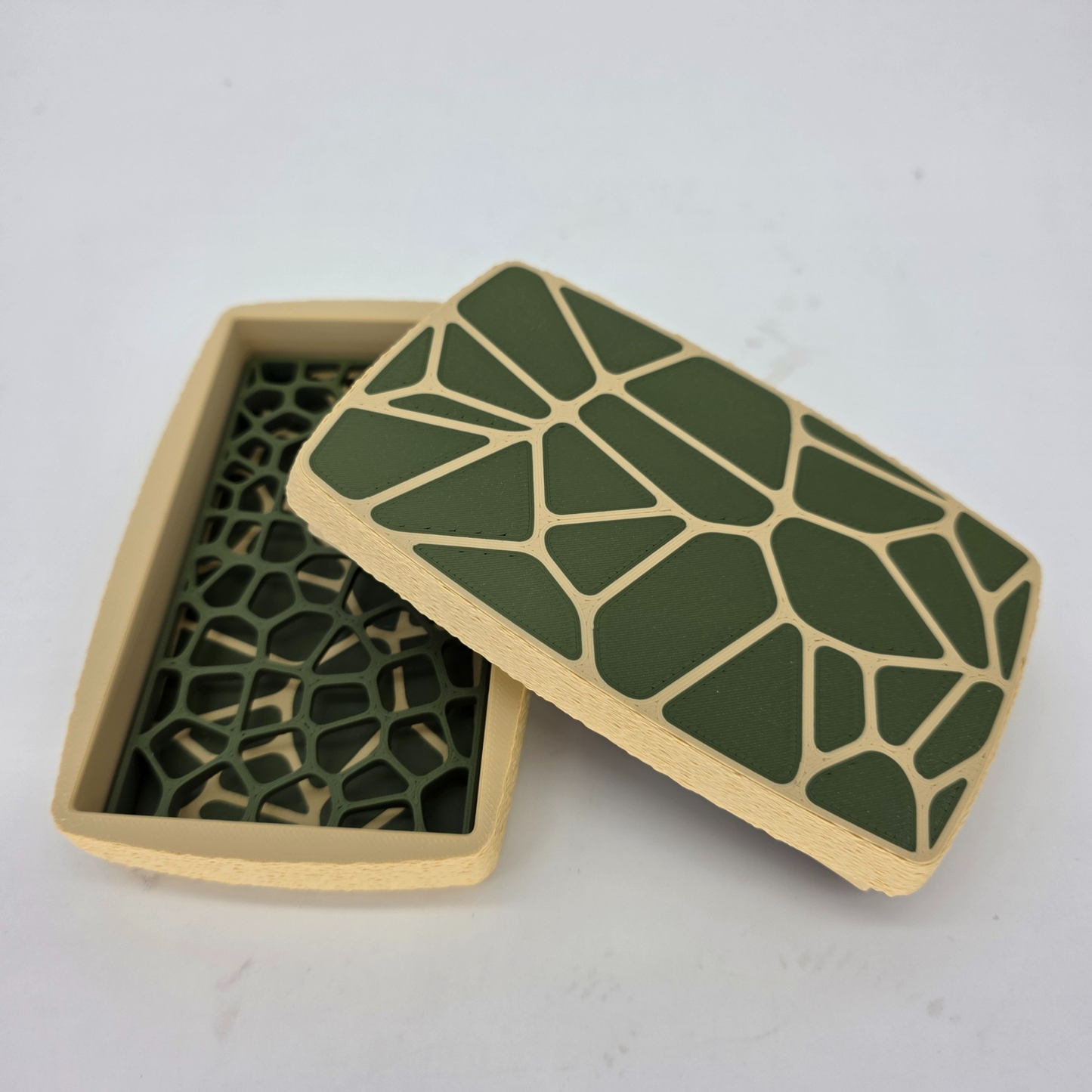 Boîte à savon Design Voronoi Nomade - Artisanal Biosourcé Jura
