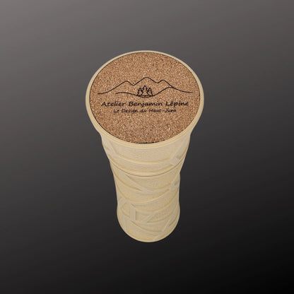 Moulin à Poivre et Sel Design Bois "L'Écorce" - Artisanal Jura
