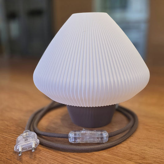 Lampe Champignon Design Rétro "Mushroom" - Impression 3D Artisanale Jura