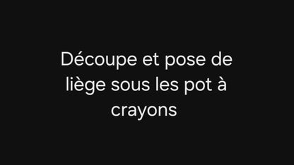 Pot à Crayons — Duo de Textures & Couleurs