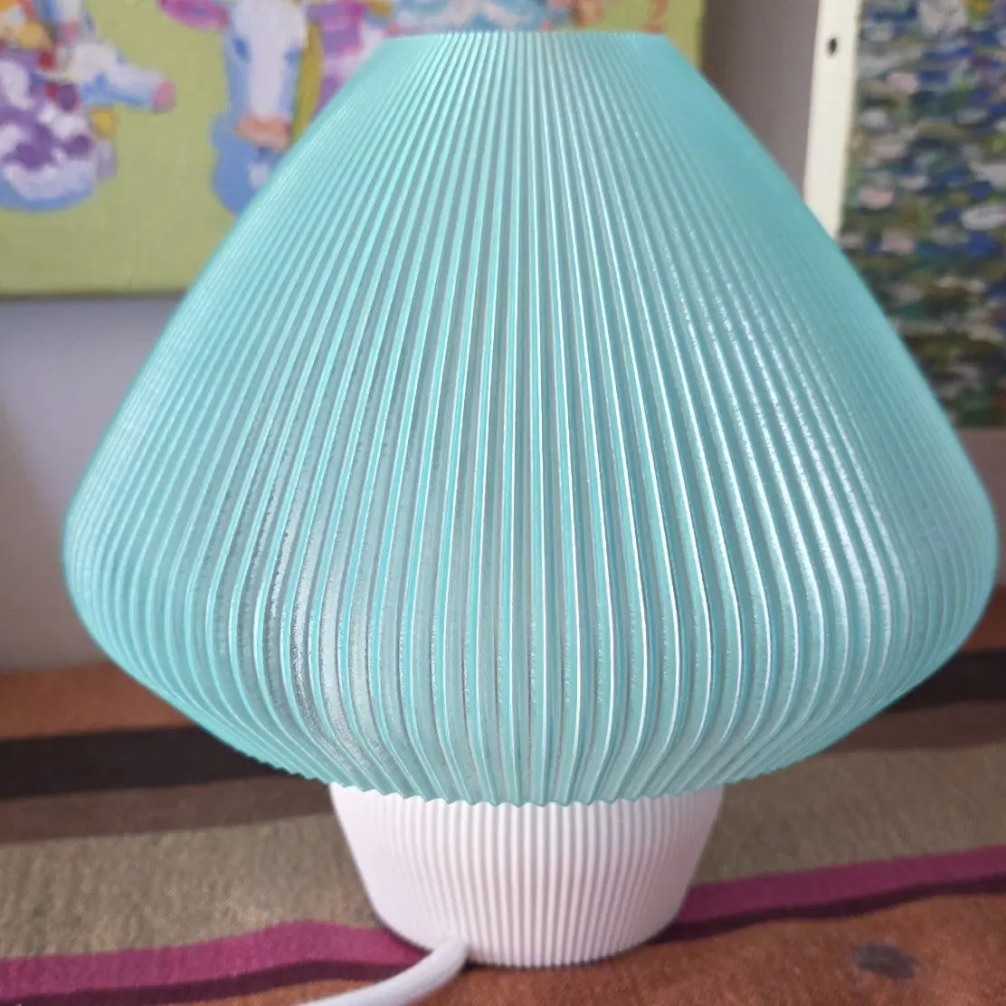 Lampe Champignon Design Rétro "Mushroom" - Impression 3D Artisanale Jura